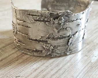 Birch Bark Cuff Etsy