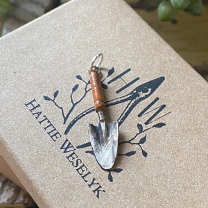 Garden Spade Charm, Botanical Jewelry