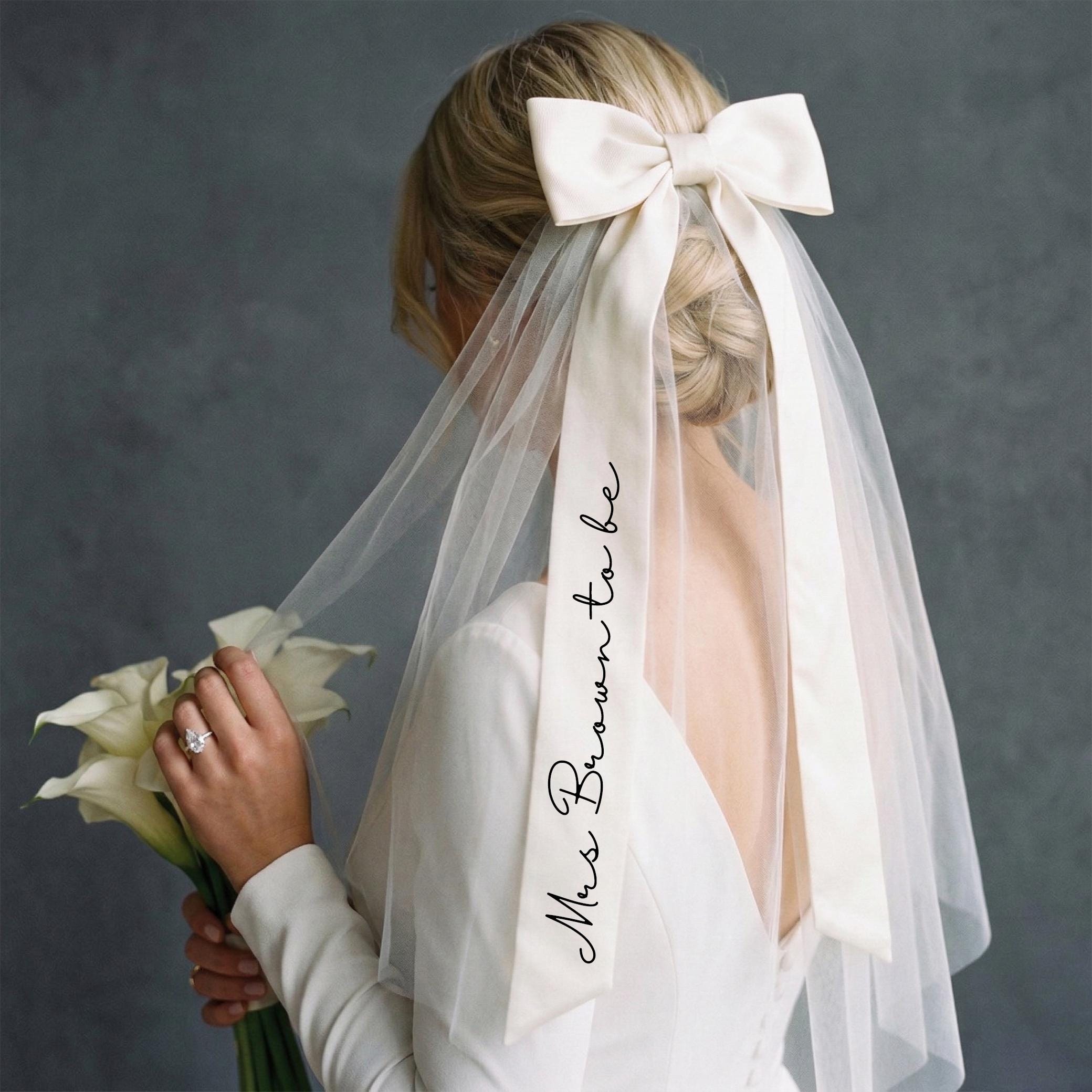 Short Bow Veil - Etsy display picture 1