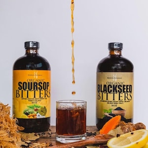 Natural Soursop + blackseed Bitters combo  16oz