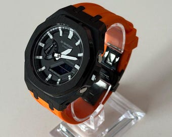 Casio G-shock - Orange - Black - GA-2100 Personalized | Men's