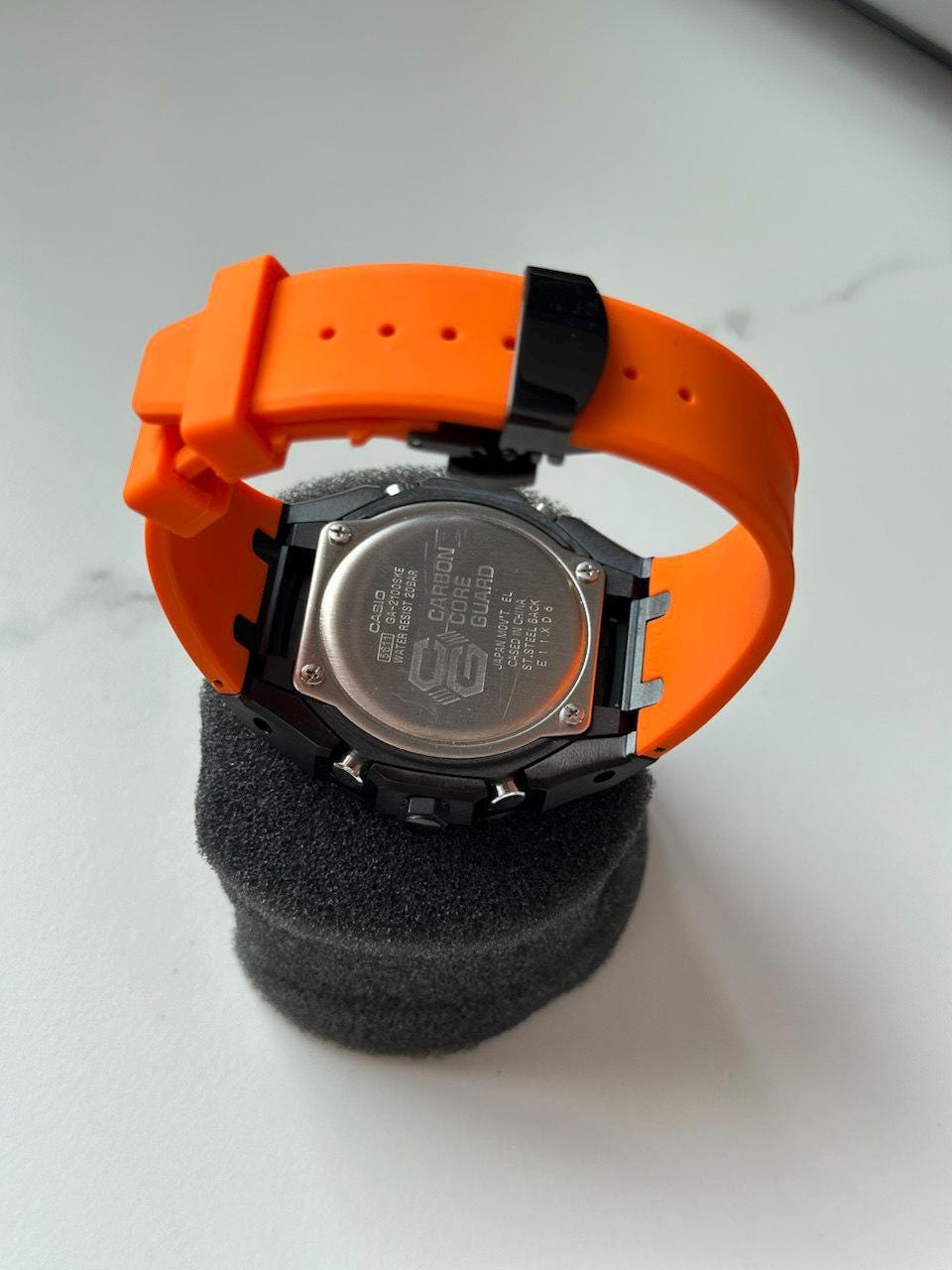 Casio G-shock - Orange - Black -- GA-2100 Custom | Men's Watch - Etsy