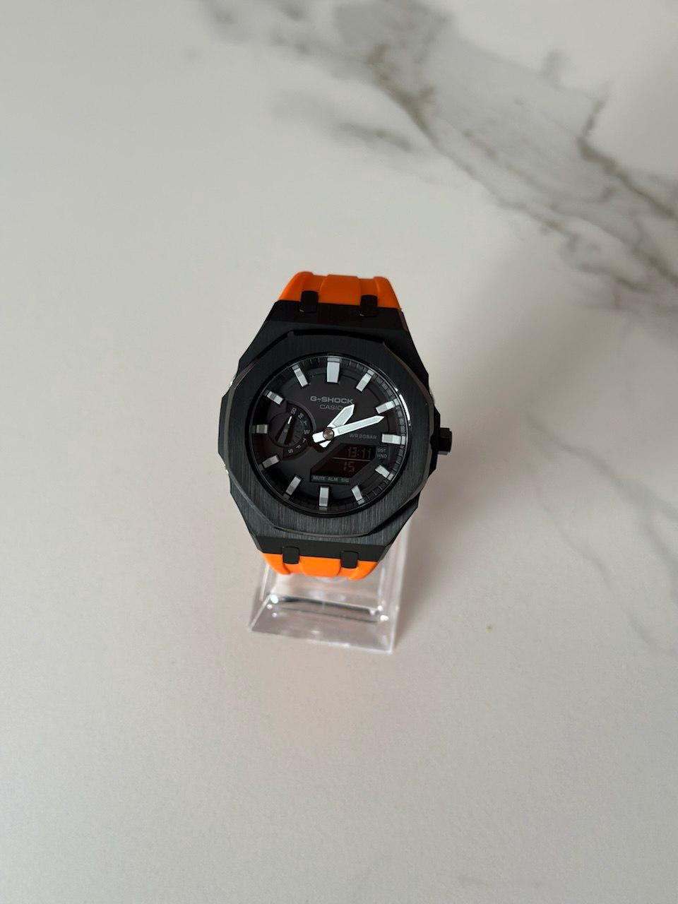 G-SHOCK GA-2100 ブラック オレンジ Casio G-shock - Orange - Black - GA-2100 Personalized | Men's