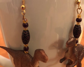 T-Rex Dinosaur Earrings