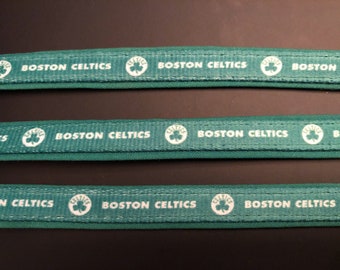 Boston Celtics Cat or Small Dog Collar with Green Backing