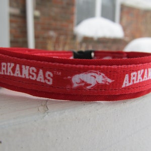 University of Arkansas Razorbacks Cat or Small Dog Collar image 1