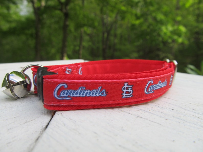 St. Louis Cardinals Cat or Small Dog Collar w/ Red or Pinking | Etsy