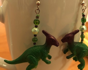 Pachycephalasaurus  Dinosaur Earrings