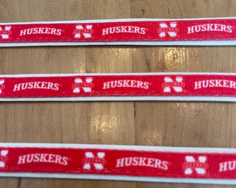 Nebraska cornhuskers Cat  or Small Dog Collar