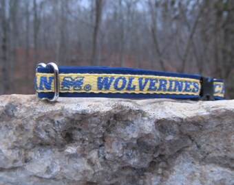 University of Michigan Wolverines Cat or Small Dog Collar
