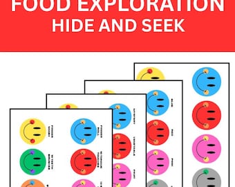 Food Exploration Hide and Seek | No Prep Feeding Therapy | Picky Eating | Food Learners | Digital Download