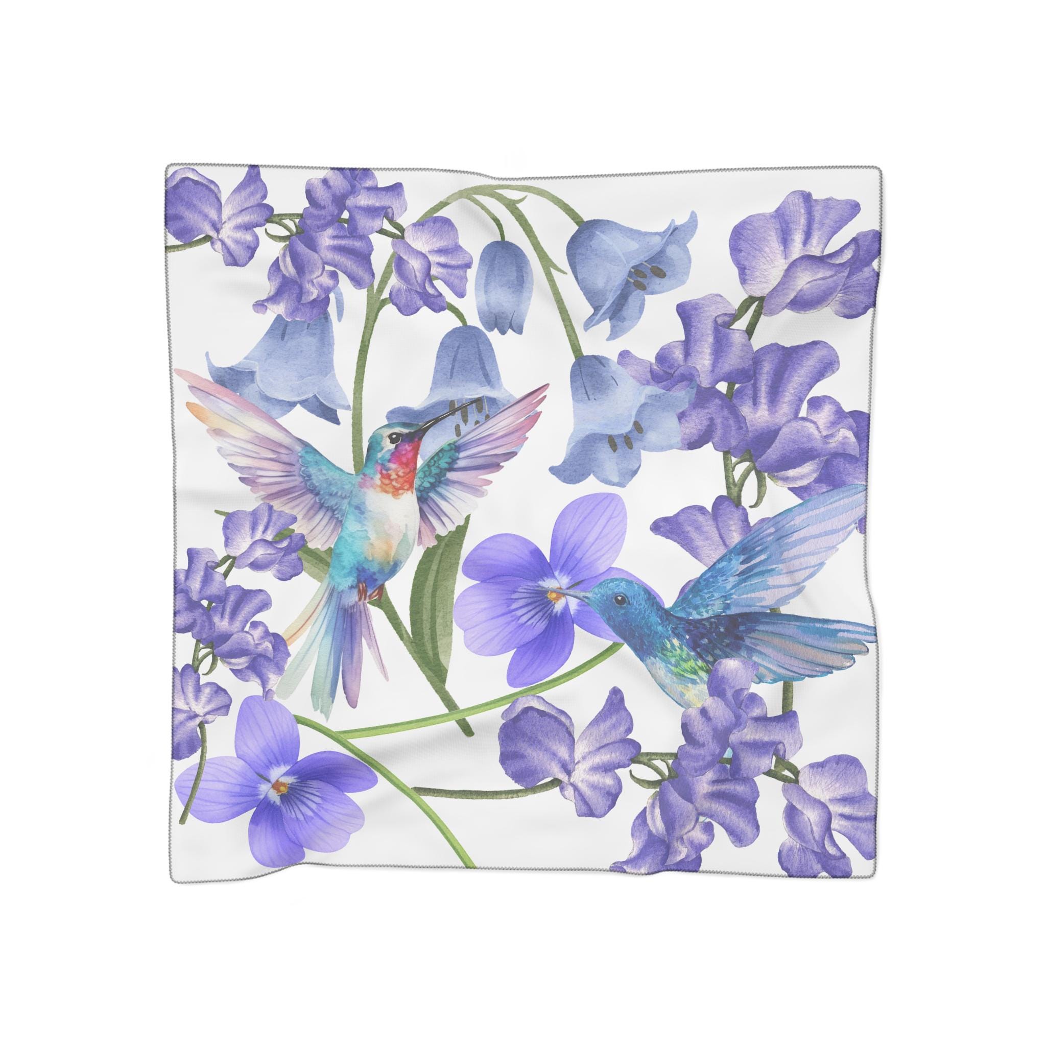 vintage ハチドリ 鳥さん スカーフ