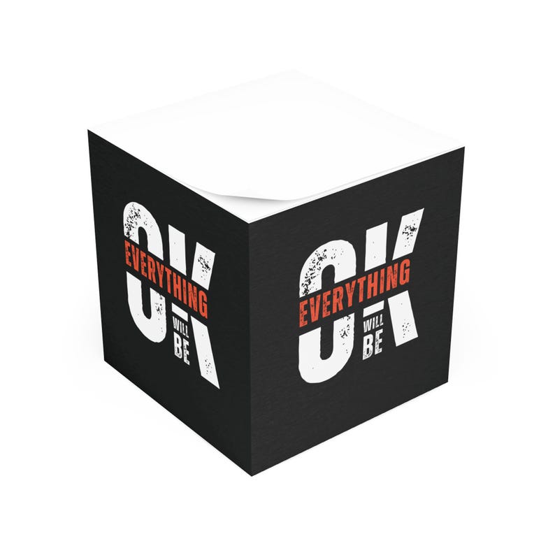 Note Cube Office Decor - Cool Paper Note Cube for Desk, Stationery ...