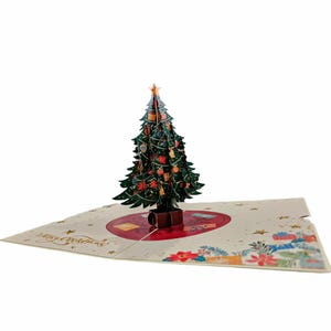 Carte de sapin de Noël