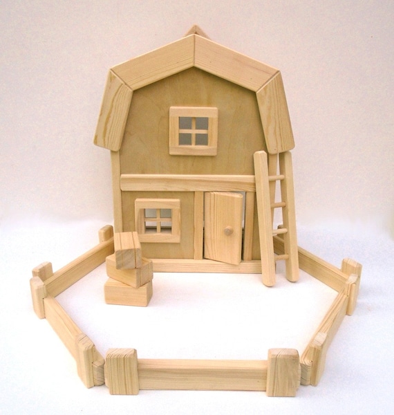 wooden toy barn