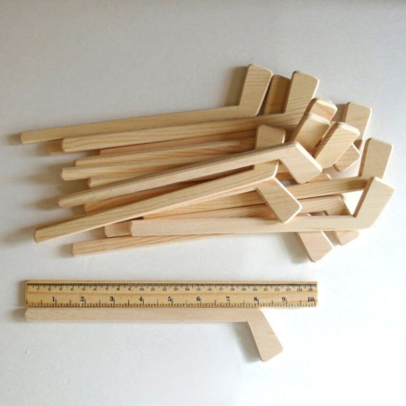 Made to Order Set of 18 Natural Wood Ice Hockey Sticks Etsy Canada