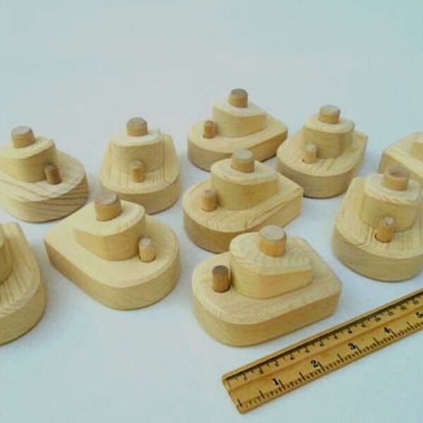 Wooden Toy Boat - Etsy