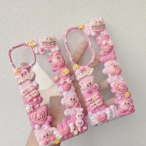 Étui pour téléphone fait main série Kirby|Cadeau étui pour téléphone|Cadeau fait main|Cadeau unique|Charms Kirby
