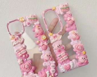Handmade Kirby series phone case|Phone case gift|Handmade gift|Unique gift|Kirby charms