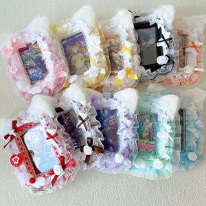 Porta-cartões feito à mão | Presente fofo para amigos | Presente de aniversário | Presente para meninas | Anime japonês