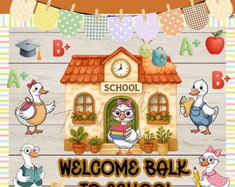 Back to School Bulletin Board Kit, Classroom Decor,