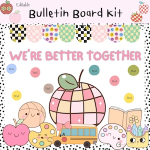 Back to School Bulletin Board Kit: Classroom Decor (PDF & PPT Files)