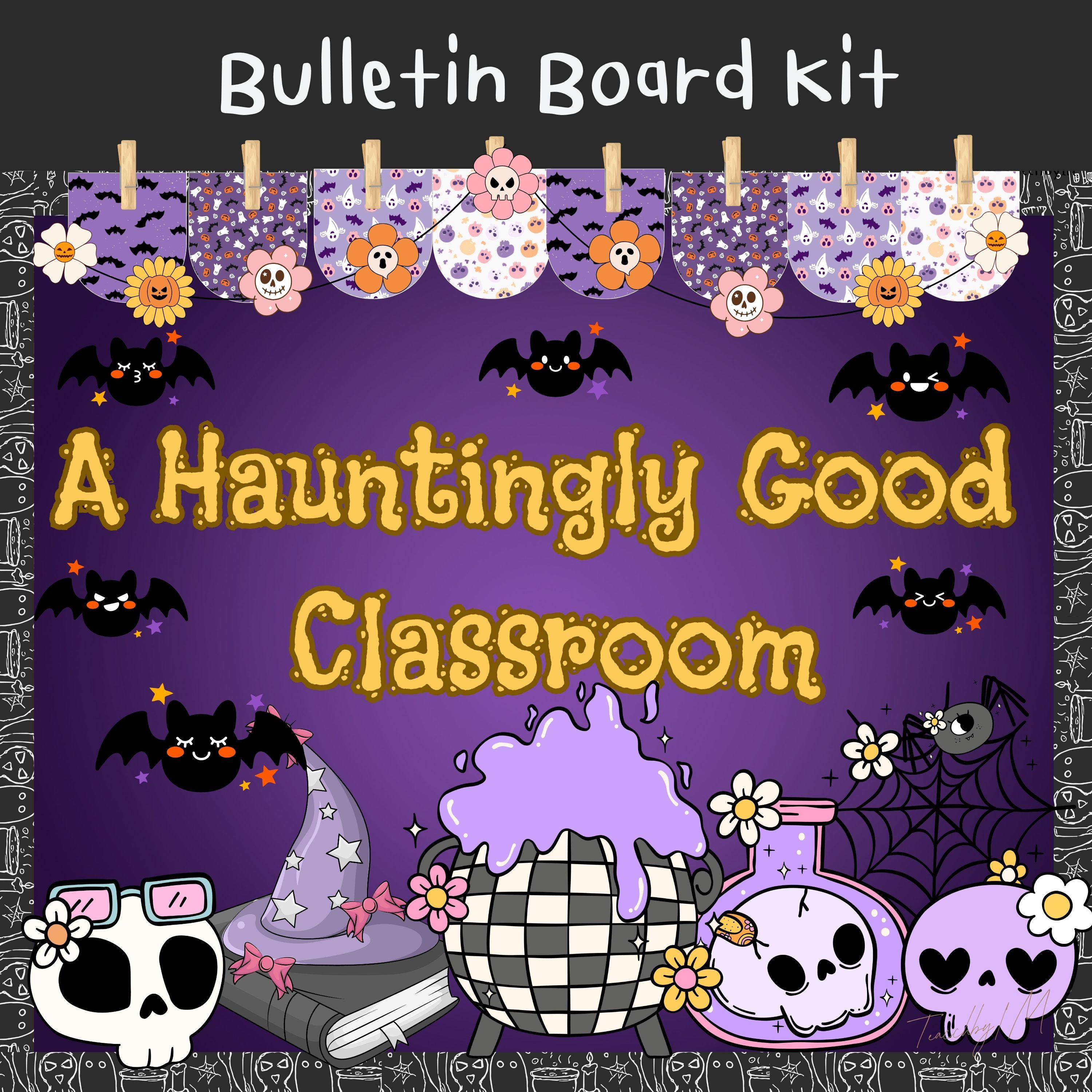 Halloween Bulletin Board Kit: Back to School Classroom Decor (PDF + PPT ...