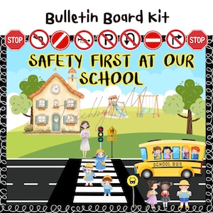 Traffic Theme Bulletin Board Kit: Back to School Classroom Decor (PDF & PPT Files