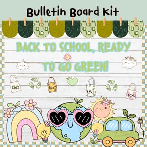 Back to School Bulletin Board Kit: Classroom Decor (PDF & PPT Files