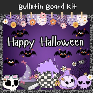 Halloween Bulletin Board Kit: Back to School Classroom Decor (PDF + PPT Files