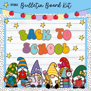 Back to School Bulletin Board Kit: Classroom Decor (PDF & PPT Files)