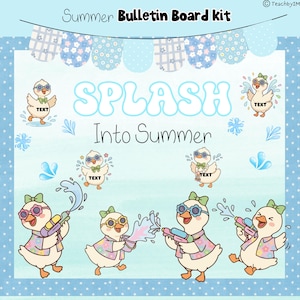 Splash Into Summer Bulletin Board Kit | Summer Classroom Decor