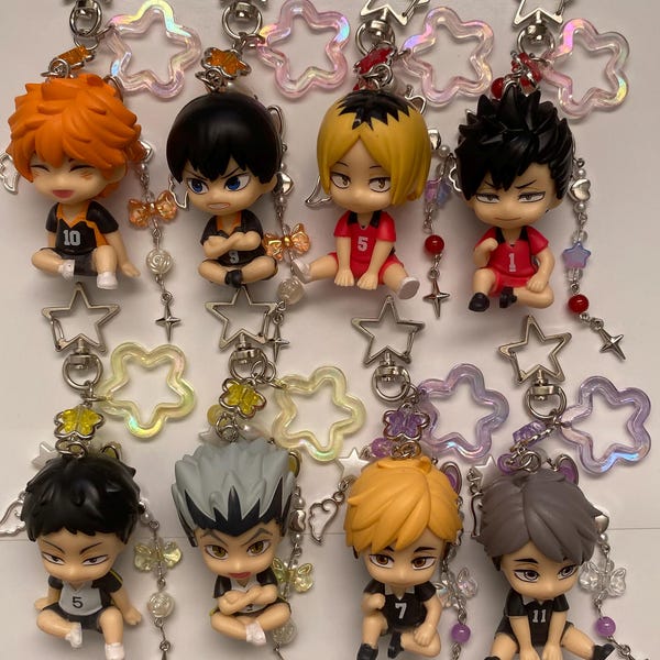 Llaveros con figuras de Haikyuu