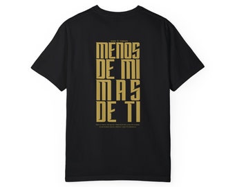Camiseta Cristiana Menos de Mí Más de Ti - Fe y Espiritualidad