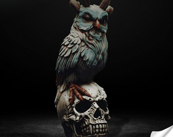 Demon Owl | Multiple Sizes (S-XL) | Statues & Figures | Halloween