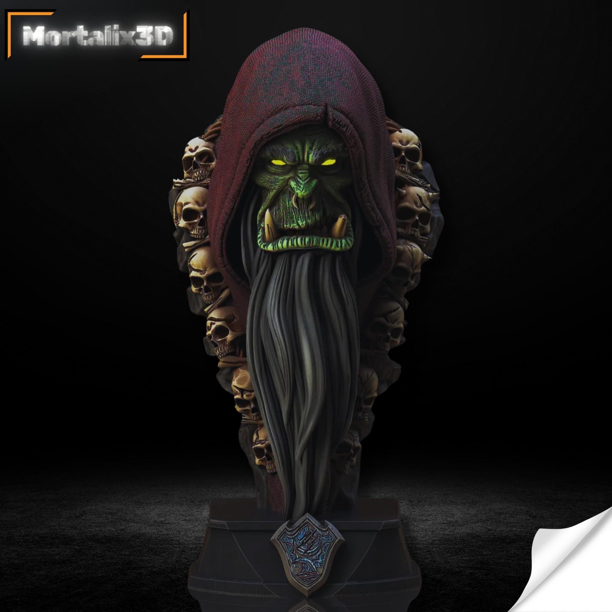 Gul'dan Wow figurine | Guldan | World of Warcraft | Modèle imprimé en 3D | Maquette | LUFTMENSCH Studio - France
