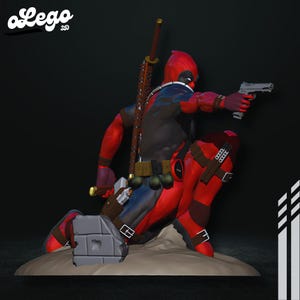 Deadpool Figure, Deadpool Figure Stl 3D Printing, Deadpool Figure Stl 3D model design, DeadpoolDigital STL, Deadpool 3D Model Printing