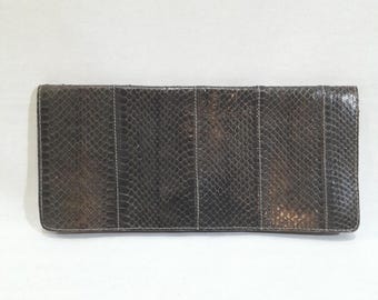 Monedero vintage de piel exótica