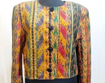 Blazer vintage de los años 80, chaqueta de fiesta abotonada