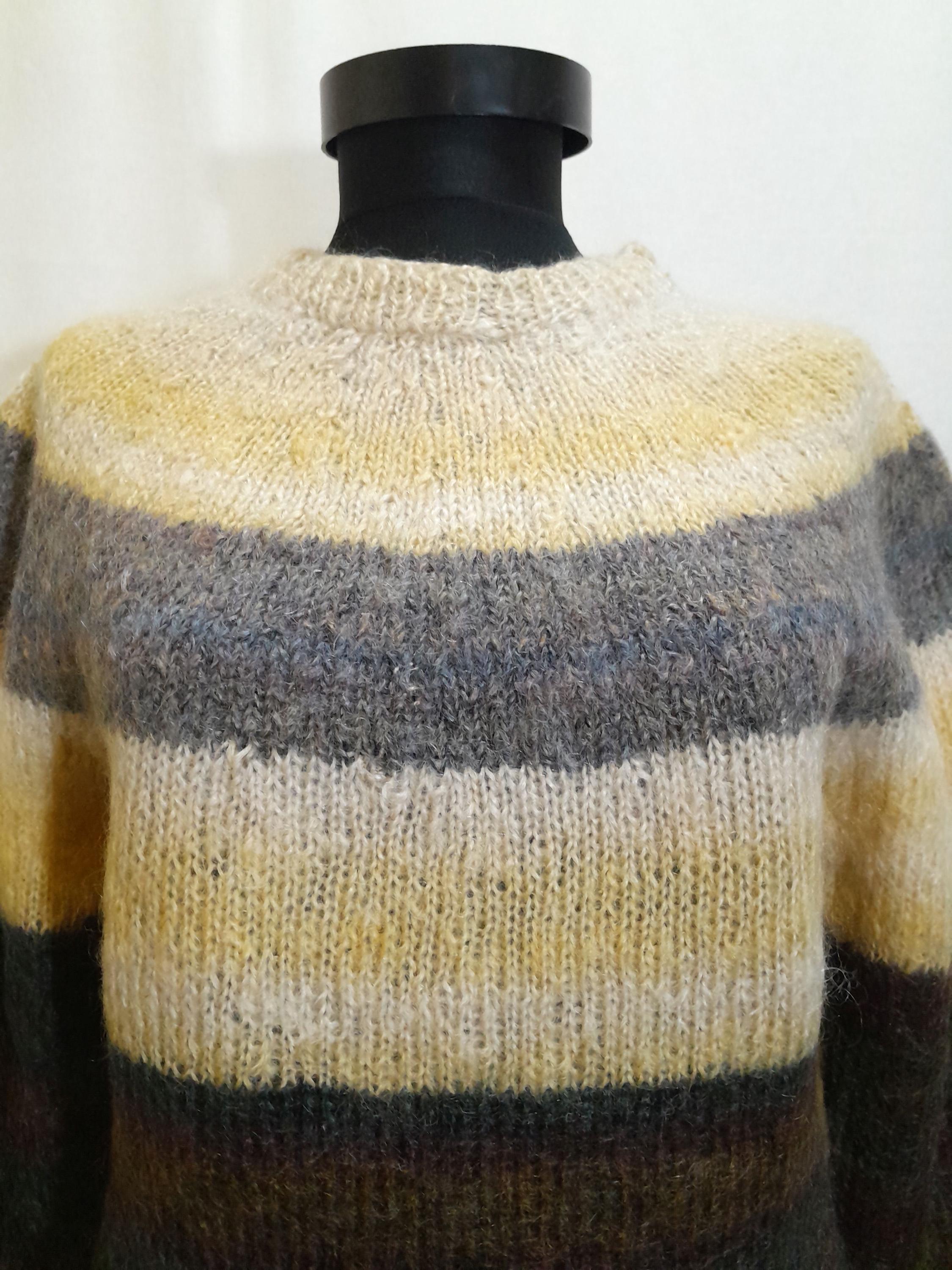 Cottagecore European Natural Fiber Vintage Made in Italy 60% Mohair 40% Wool Pur Vintage Italian Mohair Sweater – Dovetail main image 4