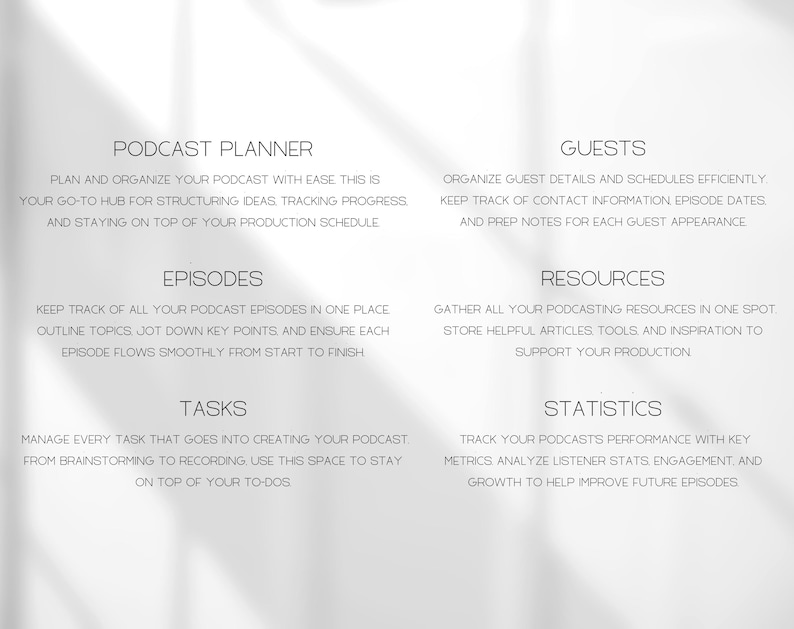 Notion Podcast Planner Template, Digital Podcast Tracker Dashboard ...