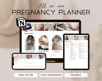 Notion Pregnancy Planner, Digital Birth Plan Template, Pregnancy Diary Dashboard, Pregnancy Calendar For Expecting Mom, First Time Mom Gift