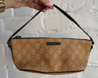 希少な本物ヴィンテージ GUCCI GGロゴ チェーンショルダーバッグ