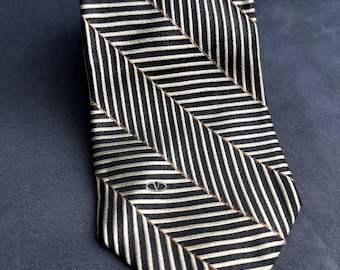 Corbata de seda vintage de Valentino: corbata de diseño abstracta de los años 80
