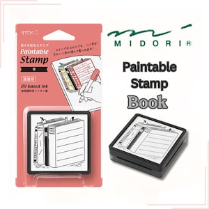 Midori Book  Pattern Permeable Stamp  oil-based ink 1000 times stamp Japan Stationery DesignPhil