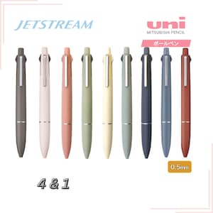 Uni Jetstream Multifunktionsstift mit 4&1 Lite touch ink Kugeldurchmesser : 0,5 mm 4 Farben (schwarz, rot, blau, grün) Druckbleistift 0,5 mm