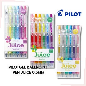 PILOT Gel Pen Juice 6 color set , Metallic 6 color set, Pastel 6 color set