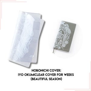 Hobonichi  iyo okumi Clear Cover for Weeks (Beautiful Season) Protective Clear Cover for Weeks/Weeks MEGA