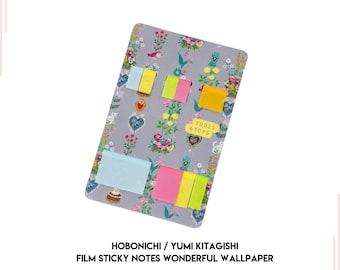 Hobonichi Yumi Kitagishi Notas Adhesivas Translúcidas Hermoso Fondo de Pantalla