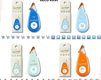 PLUS Decoration Tape Deco Rush 6mm 4M, Deco Tape Shopping, Hospital, Laptop, Baggage sticker tape design for Techo Planners